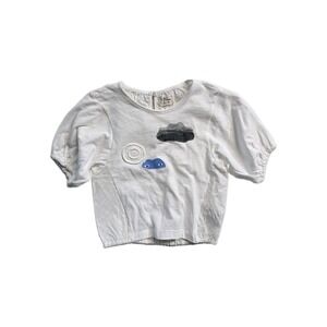 Aimama Baby Girls Top White 12 Months  Cloud Mask NWT